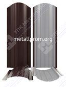 Штакетник металлический полукруглый 110 мм (Порошковая покраска, двухстороннее покрытие)