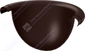 Заглушка желоба Аквасистем 150 RR32 темно-коричневый