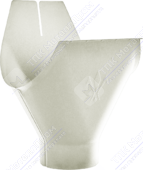 Воронка желоба Аквасистем 125 90 RR20 белый