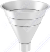 Воронка водосборная Аквасистем 90 RAL9010 белый