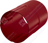 Соединитель трубы Аквасистем 90 RR28 темно-красный