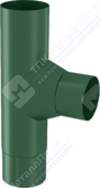 Тройник трубы Аквасистем 90 RAL6005 зеленый мох