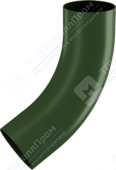 Колено трубы Аквасистем 100 P362 темно-зеленый