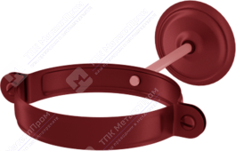 Держатель трубы Аквасистем 100 комплект для крепления трубы RR28 темно-красный