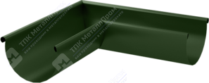 Угол желоба Аквасистем 125 наружный P362 темно-зеленый