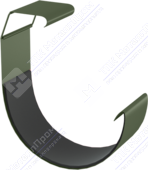 Соединитель желоба Аквасистем 125 RR11 темно-зеленый