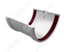 Соединитель желоба GrandLine 120 пластик белый