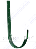 Держатель желоба GrandLine 125 длинный металл RAL6005 зеленый мох