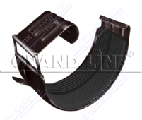 Соединитель желоба GrandLine 125 металл RAL8017 шоколад