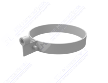 Хомут универсальный GrandLine 87 пластик белый