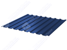 Профнастил полимер С20 0,45 1110/1150 ПЭ RAL5005 сигнально-синий