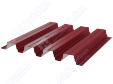 Профнастил полимер Н75 0,7 750/800 ПЭ RAL3003 рубин
