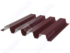 Профнастил полимер Н75 0,7 750/800 ПЭ RAL3005 красное вино