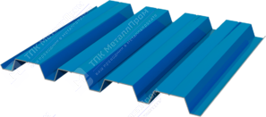 Профнастил полимер Н60 0,45 845/902 ПЭ RAL5015 синее небо