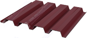 Профнастил полимер Н60 0,45 ТУ 845/902 ПЭ RAL3005 красное вино