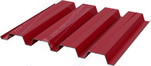 Профнастил полимер Н60 0,5 845/902 ПЭ RAL3003 рубин
