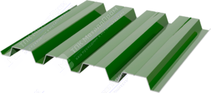 Профнастил полимер Н60 0,5 845/902 ПЭ RAL6021 бледно-зеленый