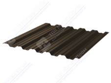 Профнастил полимер НС35 0,7 1000/1060 ПЭ RAL8017 шоколад