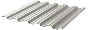 Профнастил полимер НС35 0,7 1000/1060 ПЭ RAL9002 серо-белый