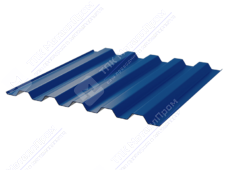Профнастил полимер С44 0,45 1000/1047 ПЭ RAL5005 сигнально-синий