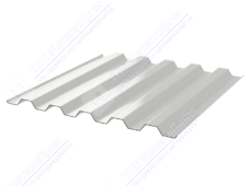 Профнастил полимер С44 0,5 1000/1047 ПЭ RAL9003 сигнально-белый