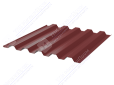 Профнастил полимер С44 0,7 1000/1047 ПЭ RAL3011 коричнево-красный