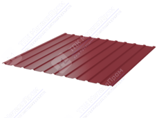 Профнастил полимер С10 0,45 ТУ 1130/1155 ПЭ RAL3003 рубин