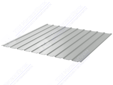 Профнастил полимер С10 0,45 1130/1155 ПЭ RAL7035 светло-серый