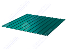 Профнастил полимер С10 0,45 ТУ 1130/1155 ПЭ RAL5021 морская волна