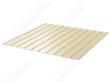 Профнастил полимер С10 0,7 1130/1155 ПЭ RAL1015 светлая слон кость