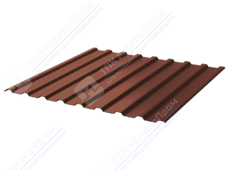 Профнастил полимер СП20 0,5 1100/1150 Стальной бархат RAL8004 коричневая медь