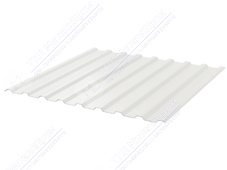 Профнастил полимер СП20 0,5 1100/1150 ПЭ RAL9003 сигнально-белый