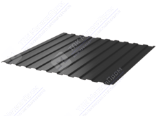 Профнастил полимер С8 0,45 ТУ 1150/1200 ПЭ RAL7024 серый графит