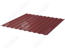 Профнастил полимер С8 0,5 1150/1200 ПЭ RAL3011 коричнево-красный