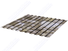 Профнастил полимер С8 0,45 1150/1200 ДПП OK034A камень