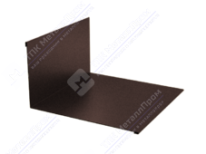 Планка примыкания верхняя 145 250 0,4 2м стандарт ПЭ в пленке RAL8017 шоколад К-501