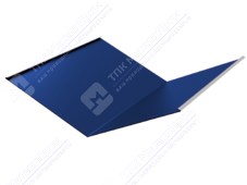 Планка ендовы нижняя 298 298 0,4 2м стандарт ПЭ RAL5005 сигнально-синий К-510