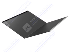 Планка ендовы нижняя 298 298 0,4 2м стандарт ПЭ RAL7004 сигнально-серый К-510