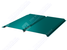 Сайдинг брус 330/355 0,45 ПЭ RAL5021 морская волна