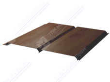 Сайдинг брус 330/355 0,45 ДПП G6К051P мореное дерево