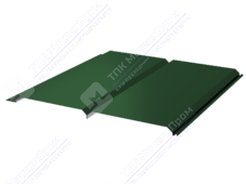 Сайдинг брус 330/355 0,45 ПЭ RAL6005 зеленый мох