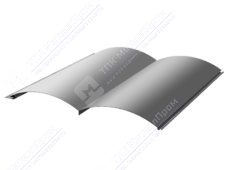 Сайдинг бревно 330/353,5 0,45 ПЭ RAL7004 сигнально-серый