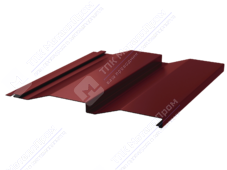Сайдинг кораб доска 228/255 0,45 ПЭ RAL3003 рубин