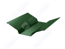 Планка ендовы верхняя 86 80 0,5 2м стандарт Стальной бархат RAL6005 зеленый мох К-508