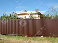 Профнастил С-8 п/э RAL 8017 (шоколад) двухсторонний 0,45 мм