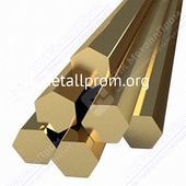 Бронзовый шестигранник БрАМц9-2 17шгр