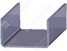 Гнутый П-образный профиль (швеллер) 130х135х8 мм