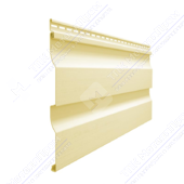 Сайдинг виниловый Docke Premium D4 5D (Корабельный брус, банан)