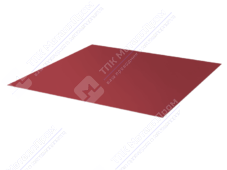 Лист с полимерным покрытием 0,4 ПЭ в пленке RAL3005 красное вино