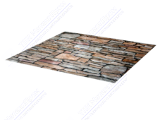 Лист с полимерным покрытием 0,45 мм ДПП S001 Дикий камень